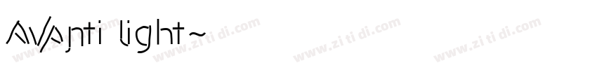 Avanti light字体转换